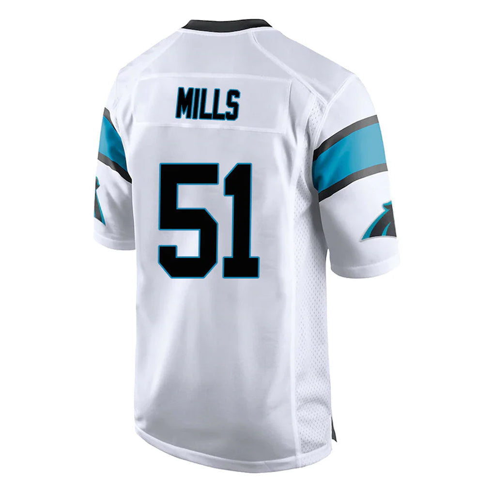 Kieara C.Panthers #51 Sam Mills Player White Game Stitched Jerseys