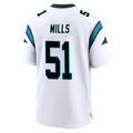 Kieara C.Panthers #51 Sam Mills Player White Home Game Stitched Jerseys