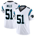 Kieara C.Panthers #51 Sam Mills Player White Vapor F.U.S.E. Limited Home Game Stitched Jerseys