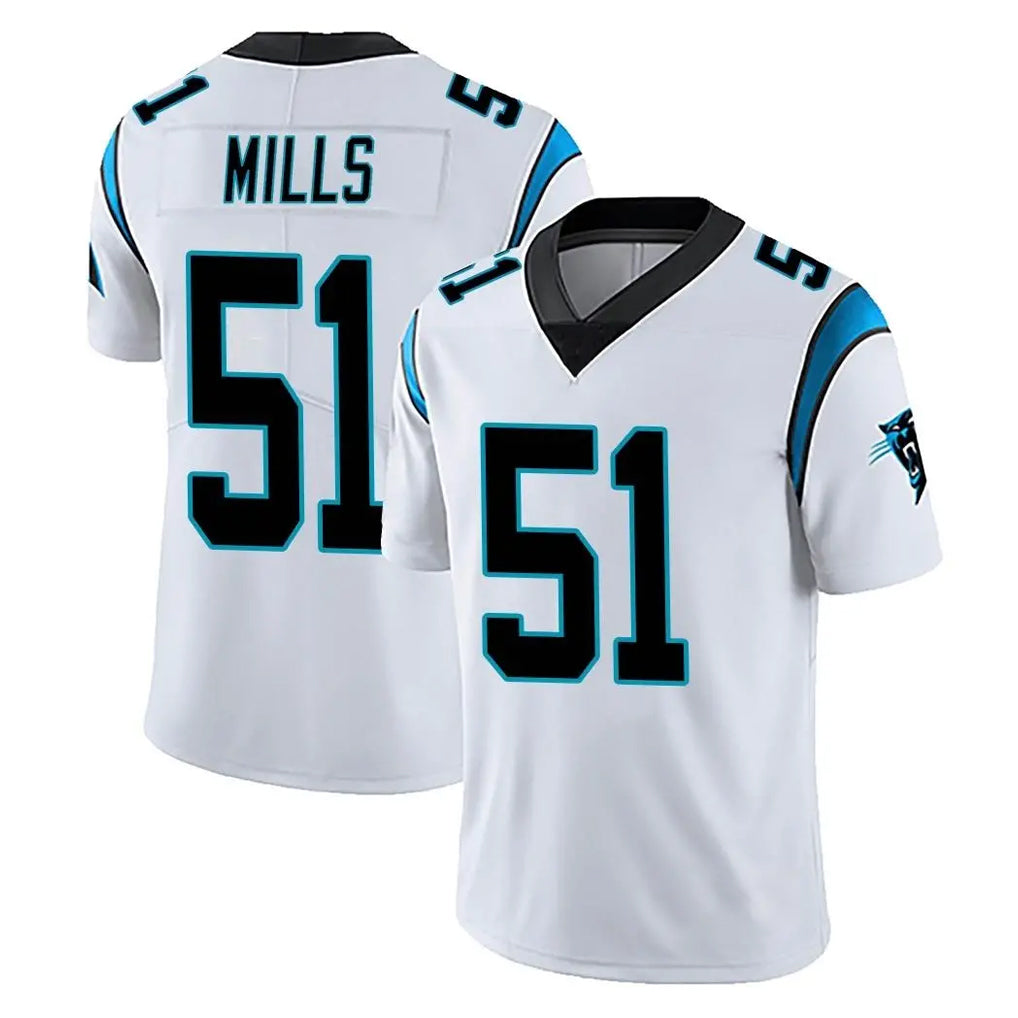 Kieara C.Panthers #51 Sam Mills Player White Vapor Untouchable Limited Game Stitched Jerseys