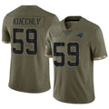 Kieara C.Panthers #59 Luke Kuechly Player Salute To Service Olive Stitched Jerseys