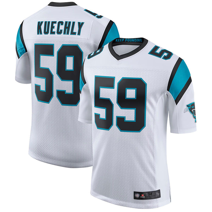 Kieara C.Panthers #59 Luke Kuechly Player White Classic Limited Stitched Jerseys