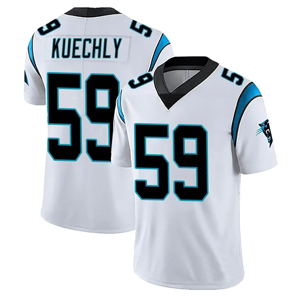 Kieara C.Panthers #59 Luke Kuechly Player White Vapor Limited Stitched Jerseys
