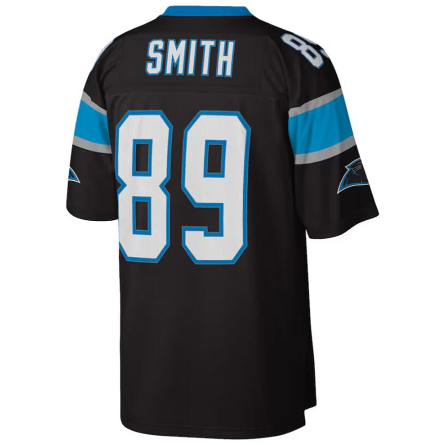 Kieara C.Panthers #89 Steve Smith Black Legacy Replica Jersey American Stitched Jersey