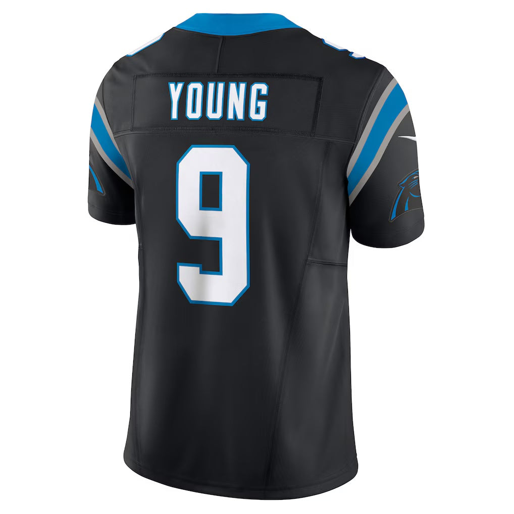 Kieara C.Panthers #9 Bryce Young Black Vapor F.U.S.E. Limited Stitched Jerseys