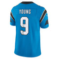 Kieara C.Panthers #9 Bryce Young Blue Vapor F.U.S.E. Limited Stitched Jerseys