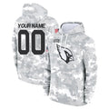 Kieara Custom A.Cardinals Arctic Camo Salute to Service Limited Hoodie Any Name & Numbers Stitched Jerseys