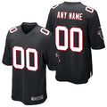 Kieara Custom A.Falcons Black Alternate Game Stitched Jerseys