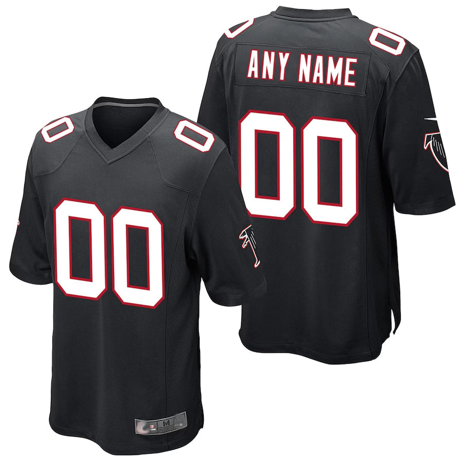 Kieara Custom A.Falcons Black Alternate Game Stitched Jerseys