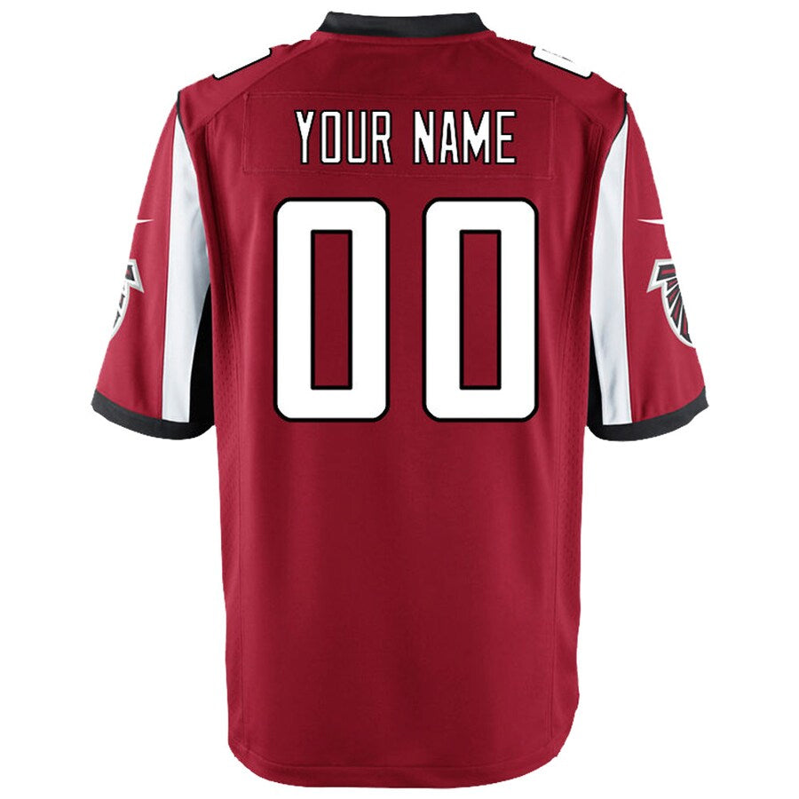 Kieara Custom A.Falcons Red Game Stitched Jerseys