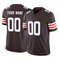 Kieara Custom C.Browns Brown Vapor F.U.S.E. Limited Home Game Any Name & Numbers Stitched Jerseys