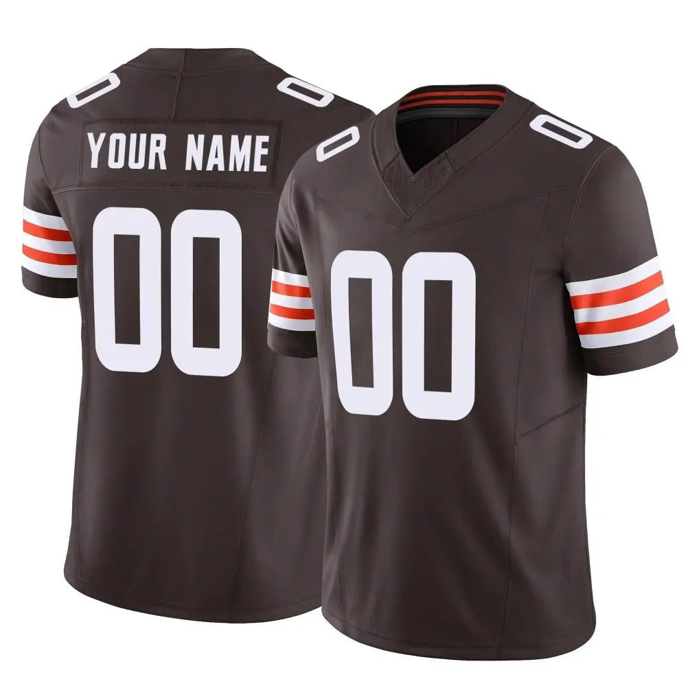 Kieara Custom C.Browns Brown Vapor F.U.S.E. Limited Home Game Any Name & Numbers Stitched Jerseys