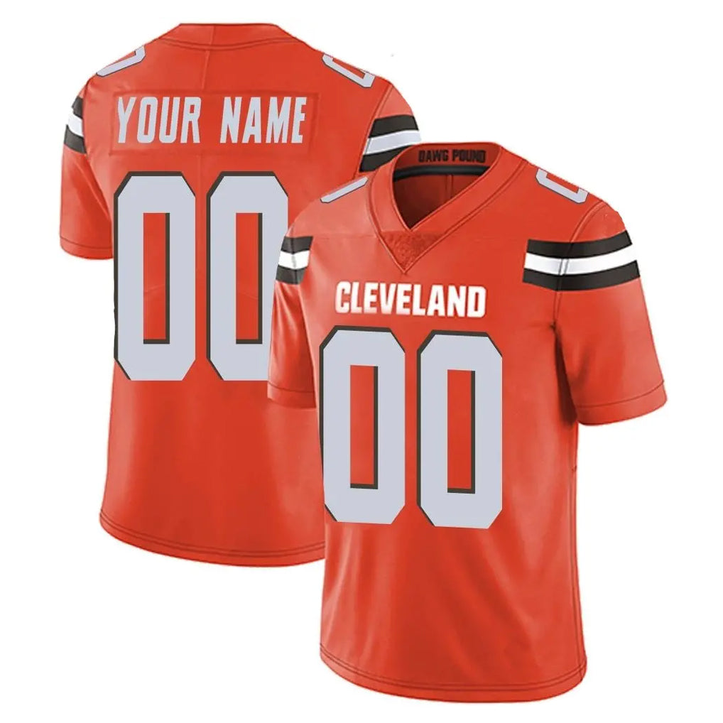 Kieara Custom C.Browns Orange Alternate Vapor Untouchable Limited Home Game Any Name & Numbers Stitched Jerseys