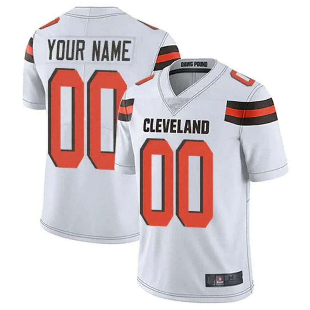Kieara Custom C.Browns White Alternate Vapor Untouchable Limited Home Game Any Name & Numbers Stitched Jerseys