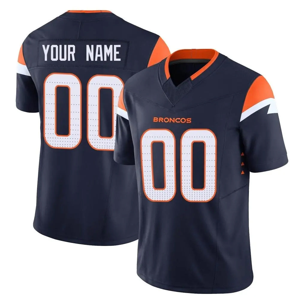 Kieara Custom D.Broncos Navy Limited Vapor F.U.S.E. Home Game Any Name & Numbers Stitched Jerseys