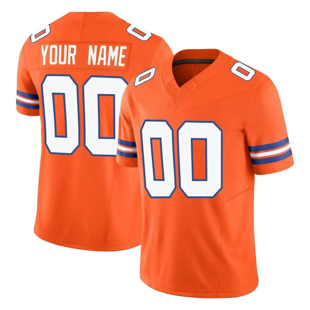 Kieara Custom D.Broncos Orange Limited Alternate Vapor F.U.S.E. Throwback Game Any Name & Numbers Stitched Jerseys