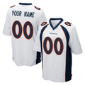 Kieara Custom D.Broncos White Game Any Name & Numbers Stitched Jerseys