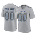 Kieara Custom IN.Colts Gray Atmosphere Fashion Home Game Any Name & Numbers Stitched Jerseys
