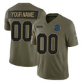 Kieara Custom IN.Colts Olive 2025 Salute To Service Limited Game Any Name & Numbers Stitched Jerseys