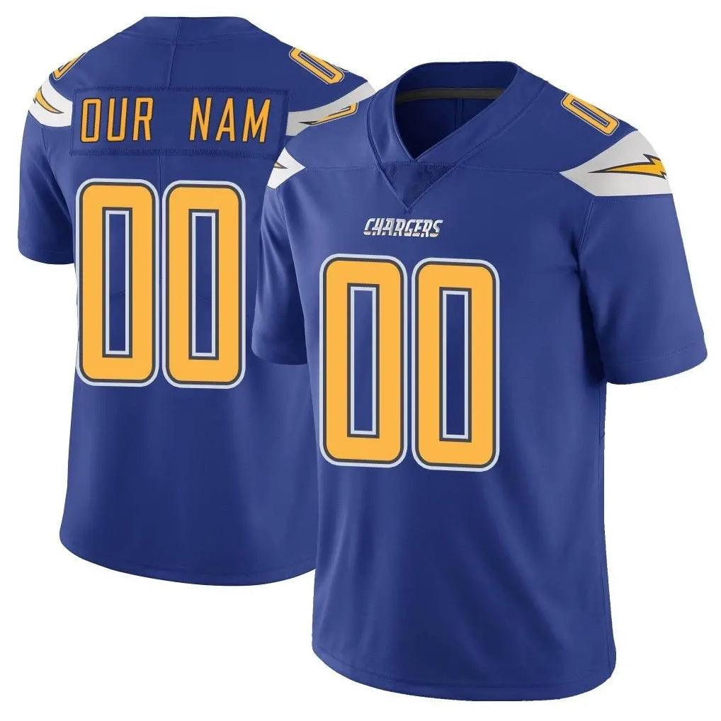 Kieara Custom LA.Chargers Royal Limited Color Rush Vapor Untouchable Home Game Any Name & Numbers Stitched Jerseys