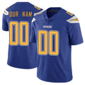 Kieara Custom LA.Chargers Royal Limited Color Rush Vapor Untouchable Home Game Any Name & Numbers Stitched Jerseys