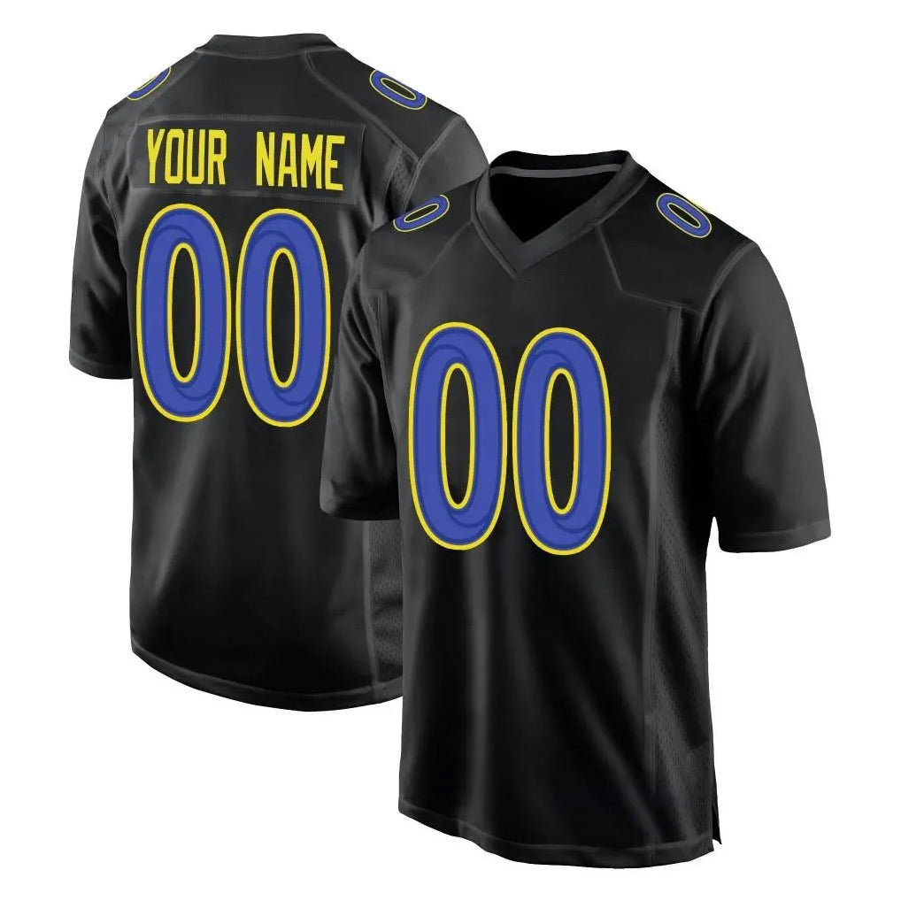 Kieara Custom LA.Rams Black Fashion Limited Home Game Any Name & Numbers Stitched Jerseys