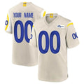 Kieara Custom LA.Rams Bone Home Game Any Name & Numbers Stitched Jerseys