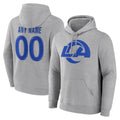 Kieara Custom LA.Rams Light Gray Pullover Hoodie Limited Game Any Name & Numbers Stitched Jerseys