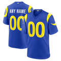 Kieara Custom LA.Rams Royal Game Stitched Jerseys