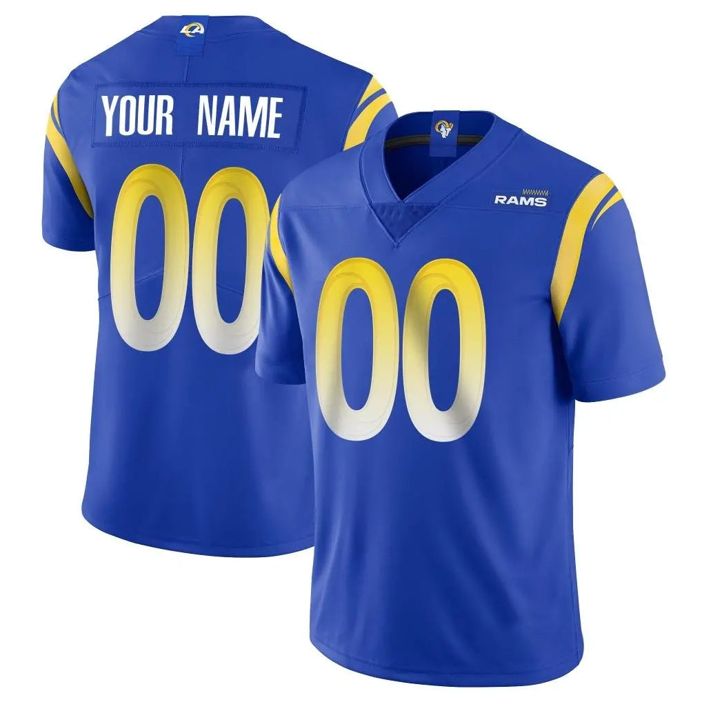 Kieara Custom LA.Rams Royal Limited Vapor Untouchable Home Game Any Name & Numbers Stitched Jerseys