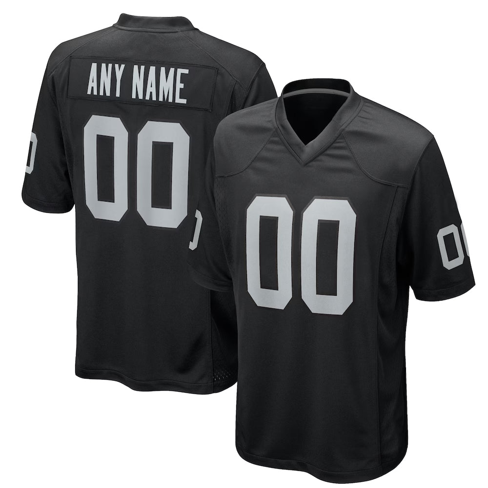 Kieara Custom LV.Raiders Black Home Game Stitched Jerseys