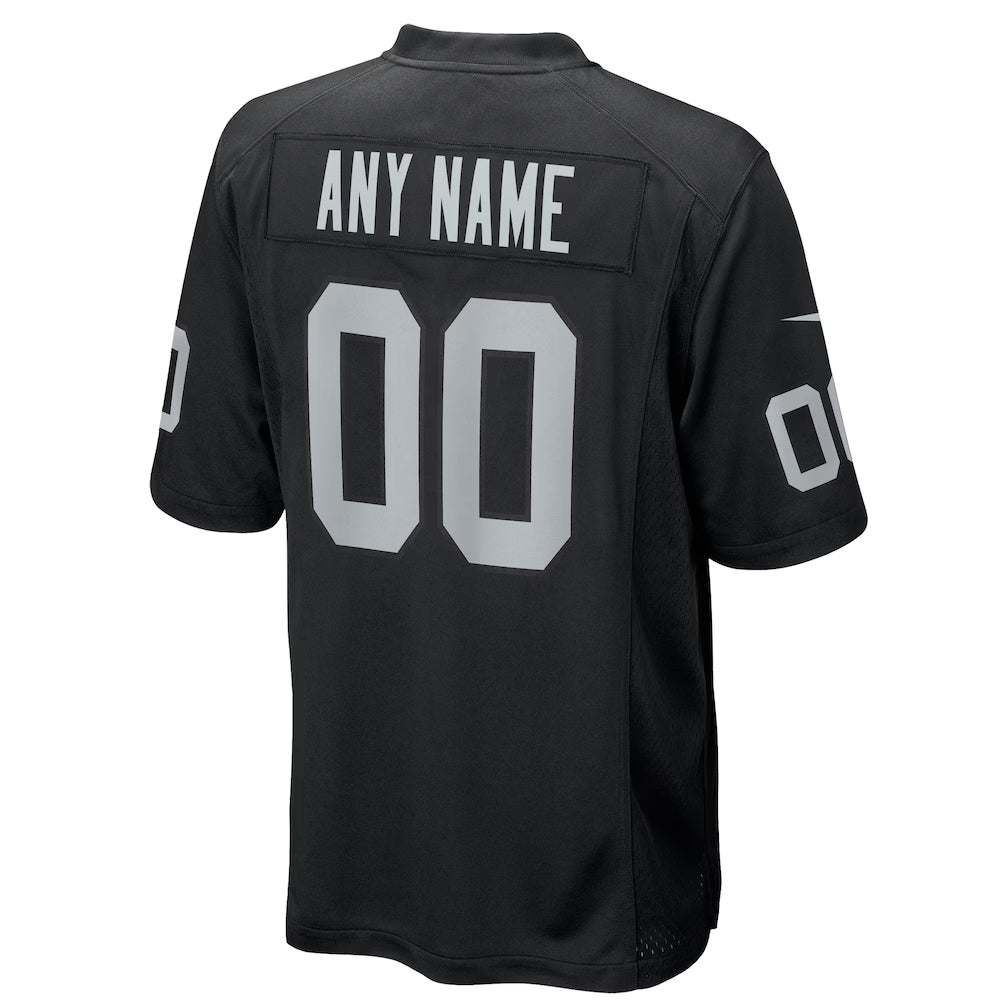 Kieara Custom LV.Raiders Black Home Game Stitched Jersey