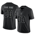 Kieara Custom LV.Raiders Black RFLCTV Limited Stitched Jerseys
