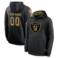 Kieara Custom LV.Raiders Black Salute to Service Hoodies Limited Game Any Name & Numbers Stitched Jerseys