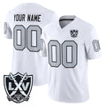 Kieara Custom LV.Raiders White 2026 Vapor Limited Home Game Any Name & Numbers Stitched Jerseys