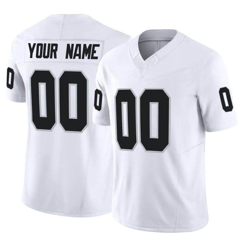 Kieara Custom LV.Raiders White Limited Vapor F.U.S.E. Home Game Any Name & Numbers Stitched Jerseys