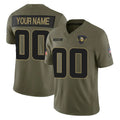 Kieara Custom MN.Vikings Olive 2025 Salute To Service Limited Game Any Name & Numbers Stitched Jerseys