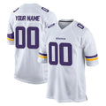 Kieara Custom MN.Vikings White Home Game Any Name & Numbers Stitched Jerseys