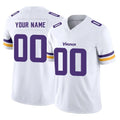 Kieara Custom MN.Vikings White Limited Vapor F.U.S.E. Home Game Any Name & Numbers Stitched Jerseys
