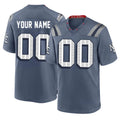 Kieara Custom NE.Patriots Blue Rivalries Collection Home Game Any Name & Numbers Stitched Jerseys