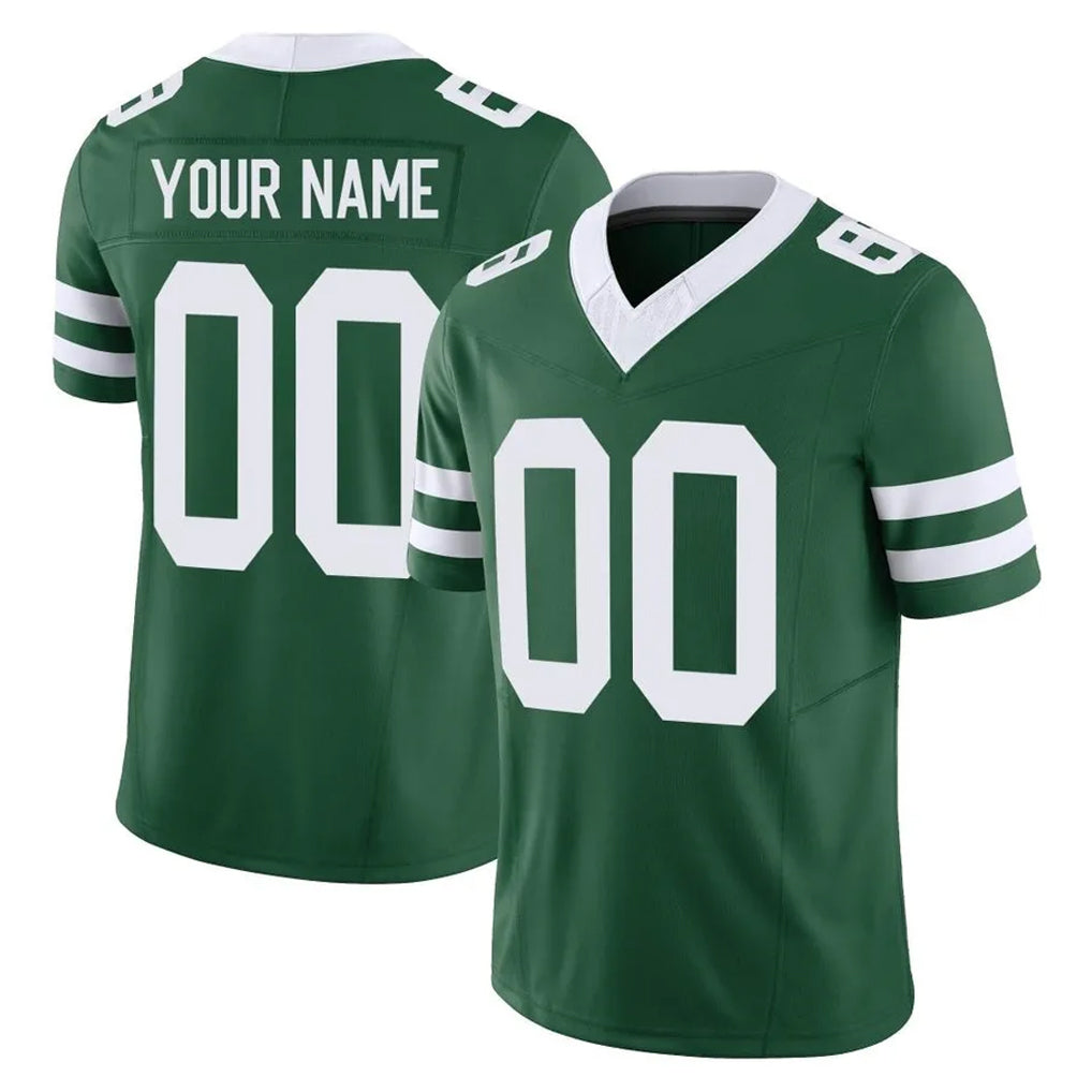 Kieara Custom NY.Jets Green Legacy Limited Vapor F.U.S.E. Home Game Any Name & Numbers Stitched Jerseys