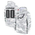 Kieara Custom P.Eagles Arctic Camo Salute to Service Pullover Hoodies Limited Game Any Name & Numbers Stitched Jerseys