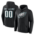 Kieara Custom P.Eagles Black LOGO Pullover Hoodies Home Game Any Name & Numbers Stitched Jerseys