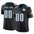 Kieara Custom P.Eagles Black Limited Vapor F.U.S.E. Super Bowl LIX Home Game Any Name & Numbers Stitched Jerseys