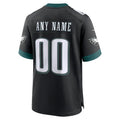 Kieara Custom P.Eagles Black Stitched Alternate Game Stitched Jerseys
