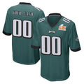 Kieara Custom P.Eagles Team Color Green Super Bowl LIX Home Game Any Name & Numbers Stitched Jerseys