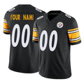 Kieara Custom P.Steelers Black Limited Vapor F.U.S.E. Home Game Any Name & Numbers Stitched Jerseys