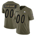Kieara Custom P.Steelers Olive 2025 Salute To Service Limited Home Game Any Name & Numbers Stitched Jerseys