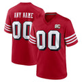 Kieara Custom SF.49ers Red Limited Alternate 80th Vapor Home Game Any Name & Numbers Stitched Jerseys