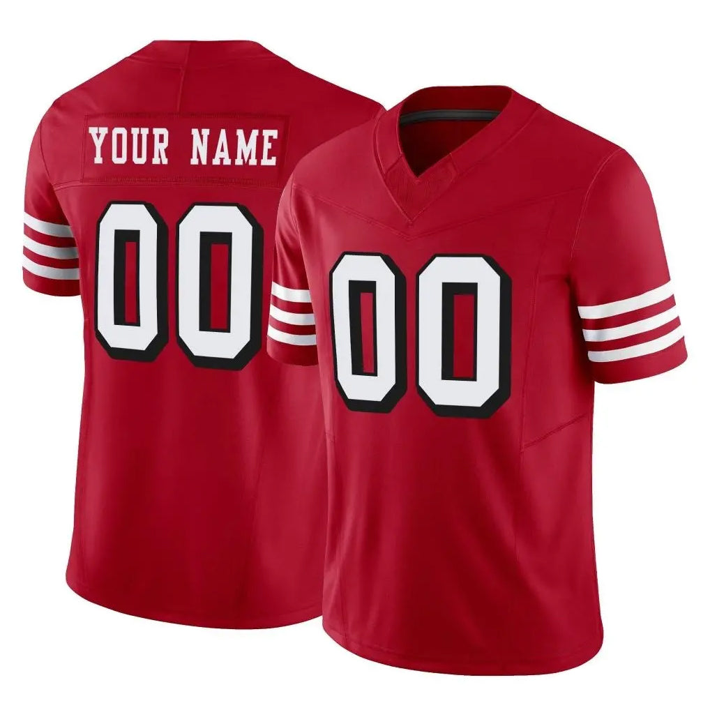 Kieara Custom SF.49ers Red Limited Alternate Vapor F.U.S.E. Home Game Any Name & Numbers Stitched Jerseys